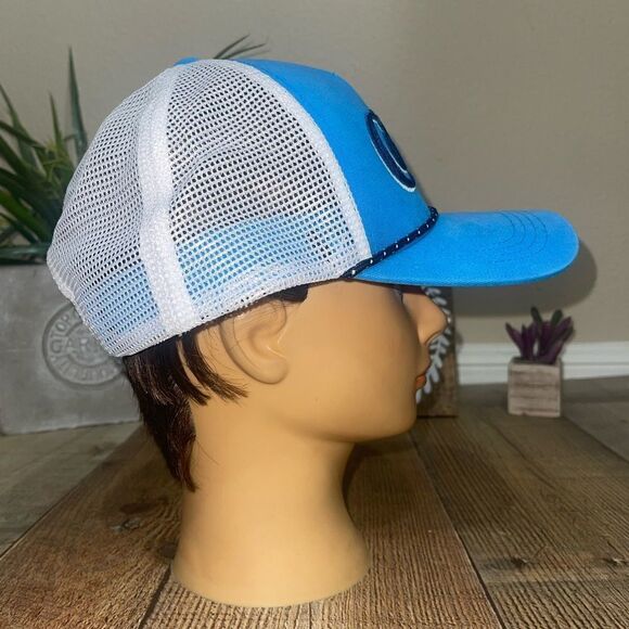 Costa Twill Trucker Traditions Hat Costa Blue/White One Size snap back - Picture 6 of 10